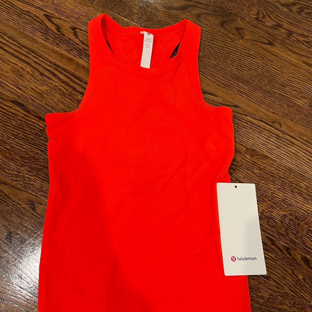 NWT. Lululemon Align orange tank top.